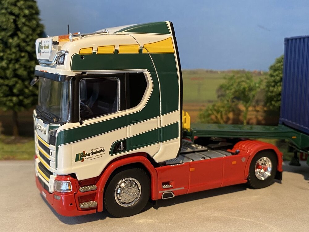 Tekno Tekno Scania Next Gen R-serie Highline met 20ft. container ROBY SCHMIDT