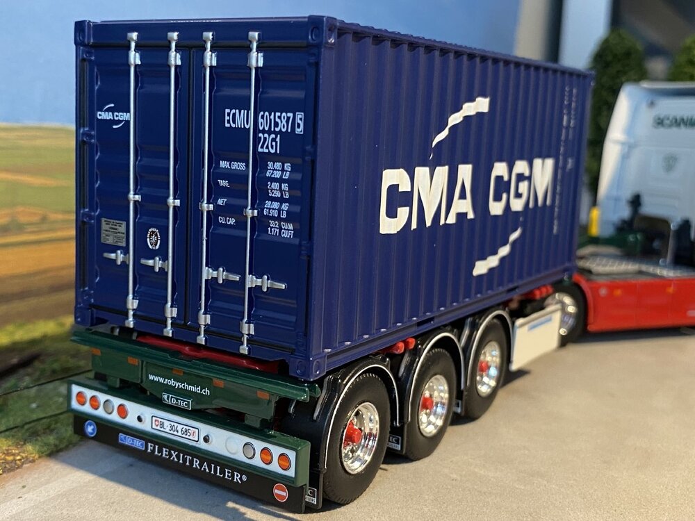 Tekno Tekno Scania Next Gen R-serie Highline met 20ft. container ROBY SCHMIDT