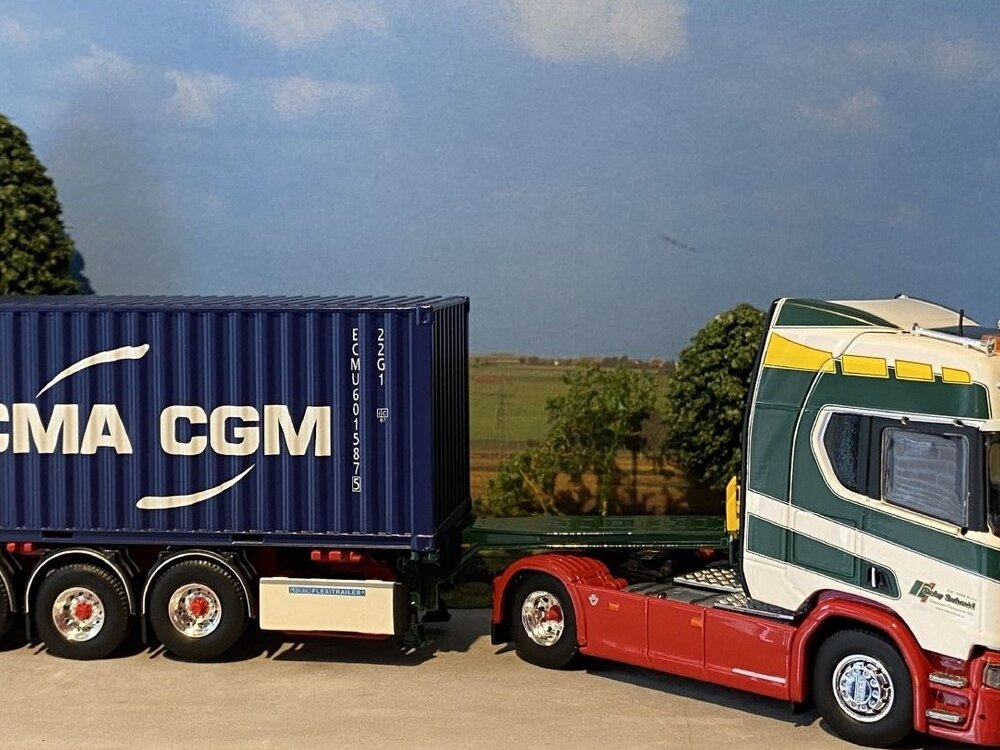 Tekno Tekno Scania Next Gen R-serie Highline met 20ft. container ROBY SCHMIDT