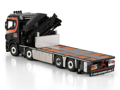 WSI WSI Scania R Normal  8x2 flatbed truck with palfinger PK 78002 SH + jib BOUWRENT