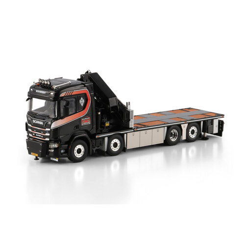 WSI WSI Scania R Normal 8x2 flatbed truck with palfinger PK 78002 SH + jib BOUWRENT WSI WSI Scania R Normal 8x2 flatbed truck with palfinger PK 78002 SH + jib BOUWRENT