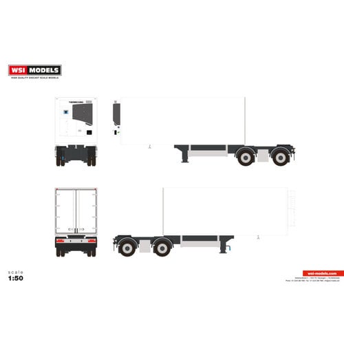 WSI WSI 2-assige LZV Dolly WHITE LINE WSI WSI 2-assige LZV Dolly WHITE LINE