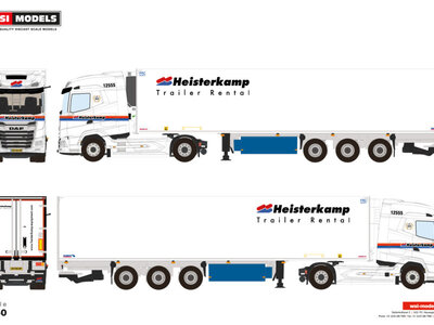 WSI WSI DAF XG+ 4x2 met  3-assige koeloplegger HEISTERKAMP