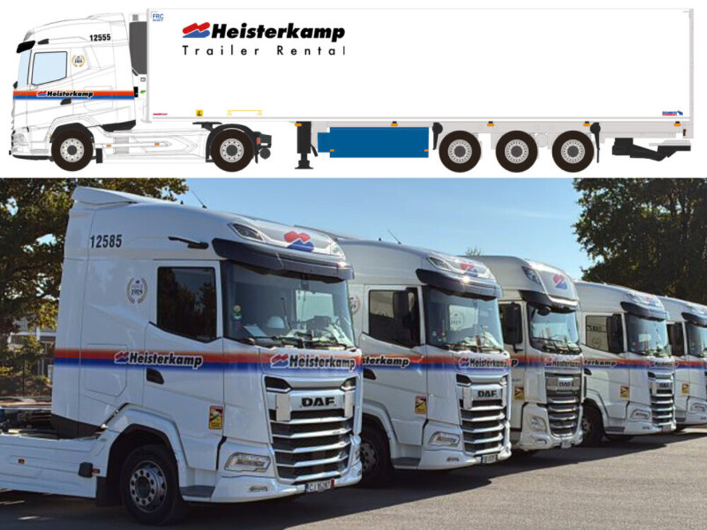 WSI WSI DAF XG+ 4x2 met  3-assige koeloplegger HEISTERKAMP