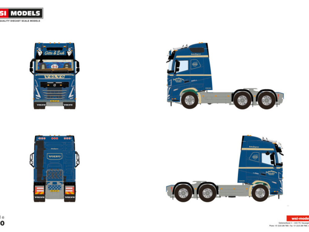 WSI WSI Volvo FH5 Globetrotter 6x2 PREBEN JORGENSEN