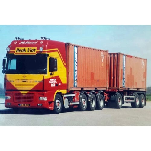 WSI WSI DAF 95XF SSC 8x2 - 4-assige motor wagen + 3-as container oplegger HENK VLOT TRANSPORT WSI WSI DAF 95XF SSC 8x2 - 4-assige motor wagen + 3-as container oplegger HENK VLOT TRANSPORT