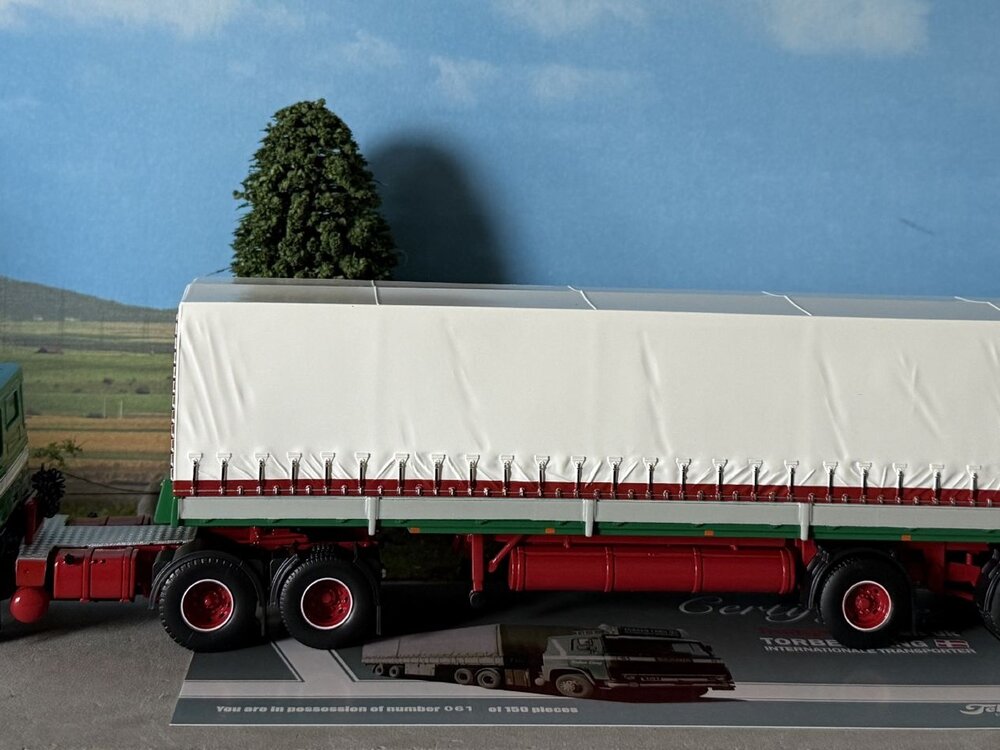 Tekno Tekno Scania 140 met 2-assige classic tilttrailer TORBEN LANG