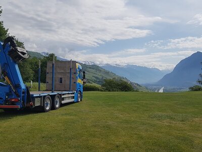 Tekno Tekno Scania R500 rigid truck wood combi MARTIN WITTWER