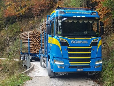 Tekno Tekno Scania R500 rigid truck wood combi MARTIN WITTWER