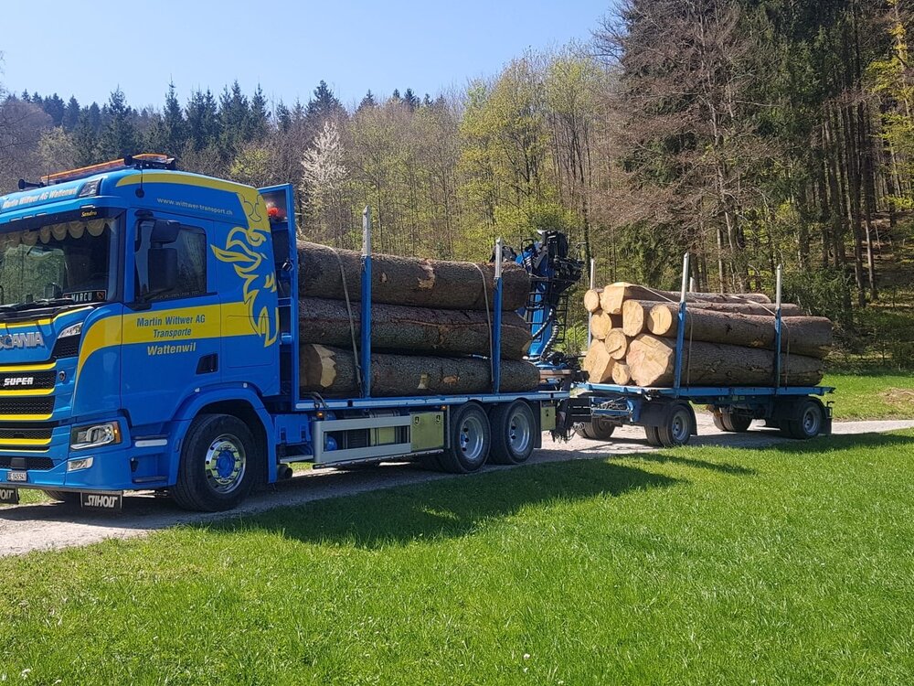 Tekno Tekno Scania R500 rigid truck wood combi MARTIN WITTWER