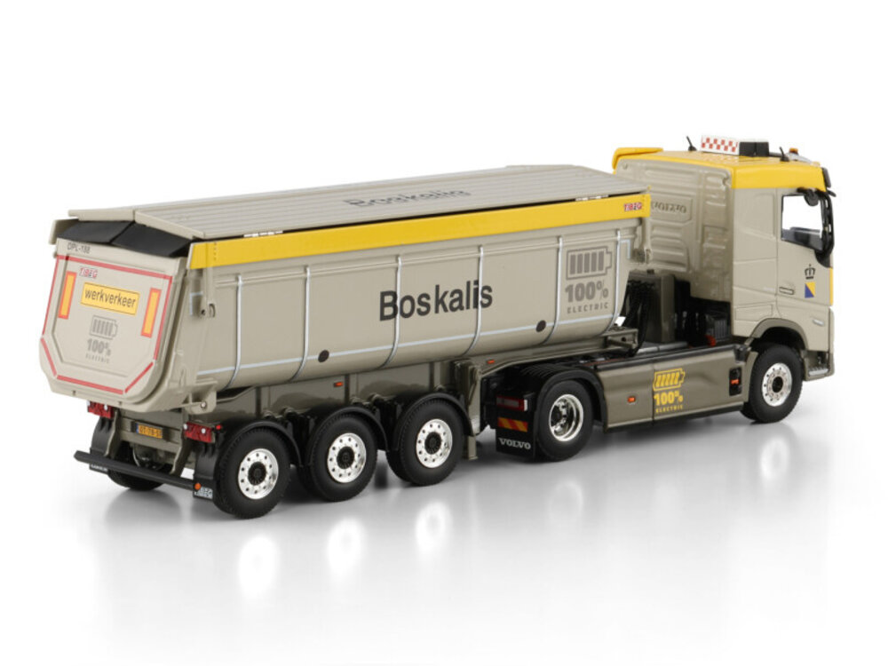 WSI WSI Volvo FH5 sleeper cab electric 4x2 with 3-axle non steering tipper trailer BOSKALIS