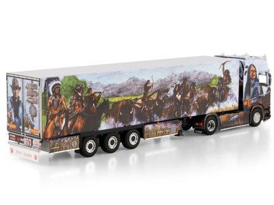 WSI WSI Scania S Highline 4x2 with 3-axle reefer trailer HEIDE LOGISTIK