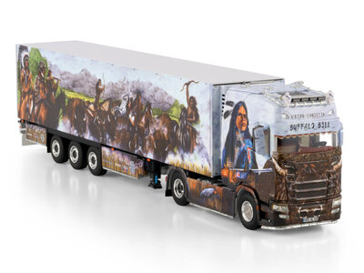 WSI WSI Scania S Highline 4x2 with 3-axle reefer trailer HEIDE LOGISTIK