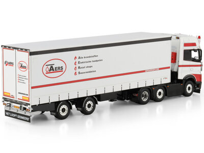 WSI WSI Mercedes- Benz Actros MP5 Giga Space 6x2 Twin Steer with 2-axle Box Trailer AERS TRANSPORT