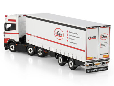 WSI WSI Mercedes- Benz Actros MP5 Giga Space 6x2 Twin Steer with 2-axle Box Trailer AERS TRANSPORT