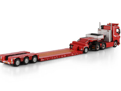 WSI WSI Volvo FH5 sleeper cab 6x4 met 4-assige dieplader + 1-assige dolly LOONBEDRIJF VAN ETTEN
