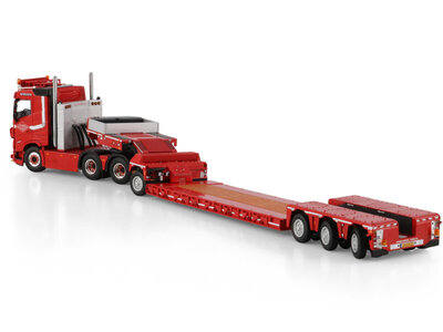 WSI WSI Volvo FH5 sleeper cab 6x4 met 4-assige dieplader + 1-assige dolly LOONBEDRIJF VAN ETTEN