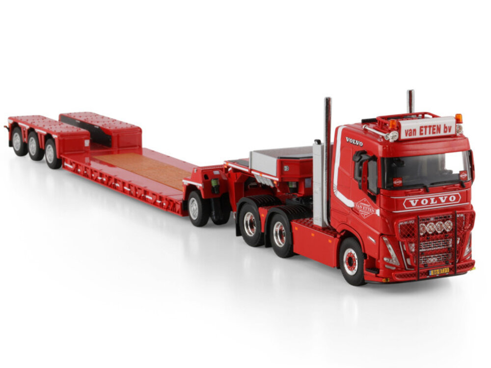 WSI WSI Volvo FH5 sleeper cab 6x4 met 4-assige dieplader + 1-assige dolly LOONBEDRIJF VAN ETTEN