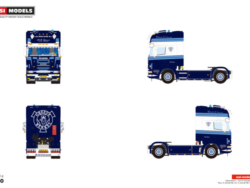 WSI WSI Scania 4-serie Topline 4x2 P. B. GREEVE
