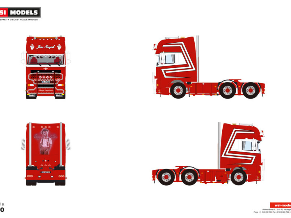 WSI WSI DAF XF105 Super Space Cab 6x2 JENS NAUJOK