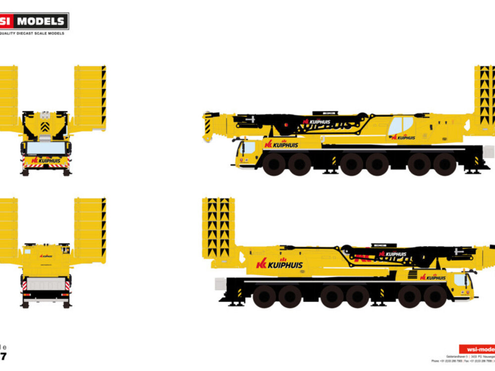WSI WSI Liebherr LTM 1400-6.1 mobile crane KUIPHUIS KRAANVERHUUR BV / Scale 1:87