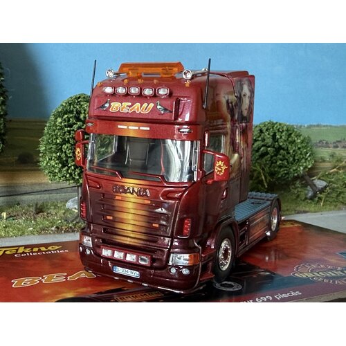 Tekno Tekno Scania R-serie Topline 4x2 BEAU "Iron man" Tekno Tekno Scania R-serie Topline 4x2 BEAU "Iron man"