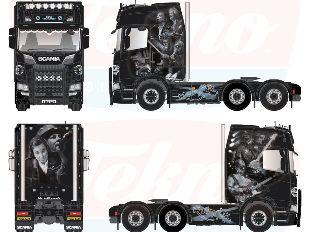 Tekno Tekno Scania NGS Highline 6x2 GOW TRANSPORT "RUNRIG"