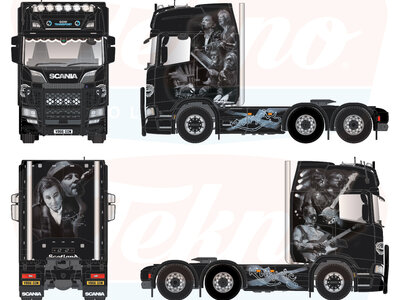 Tekno Tekno Scania NGS Highline 6x2 GOW TRANSPORT "RUNRIG"
