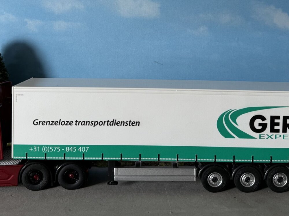 Cavallino Cavallino DAF XG+ met 3-as schuifzeilen oplegger GETRA TRANSPORT