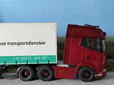 Cavallino Cavallino DAF XG+ met 3-as schuifzeilen oplegger GETRA TRANSPORT