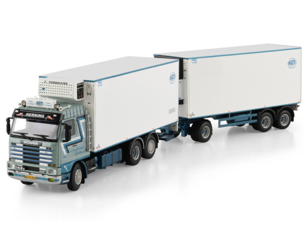 WSI WSI Scania 143M streamline motorwagen met 3-as aanhanger HGT