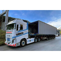 WSI Volvo FH5 Globetrotte  6x4 with 4-axle flatbed trailer SABESA SA