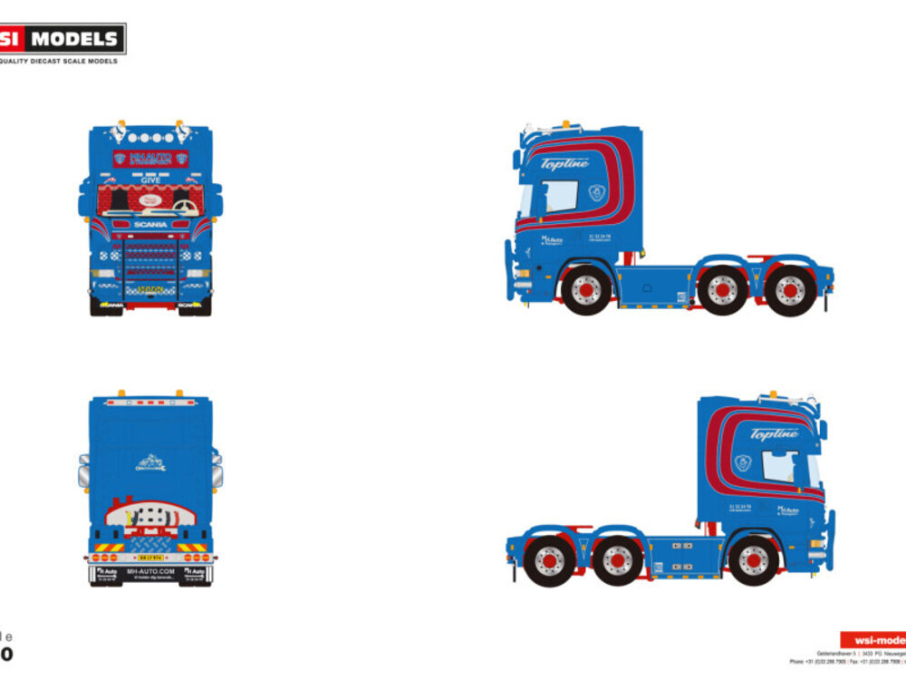 WSI WSI Scania 4-serie Topline 6x2 twin steer MH AUTO