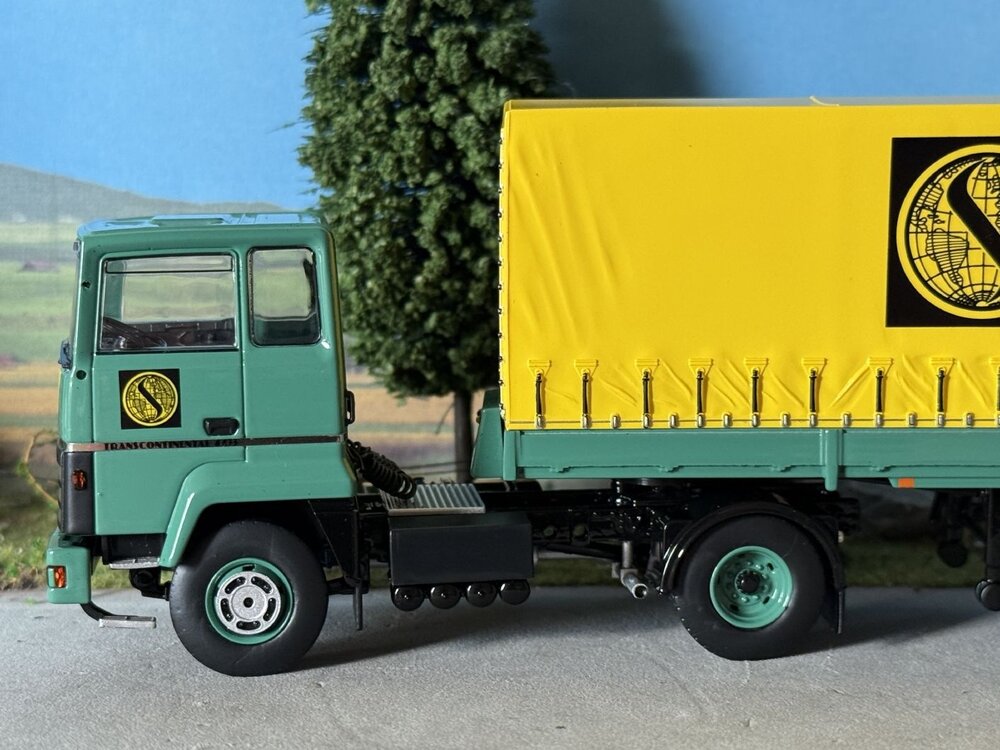 Tekno Tekno Ford Transcontinental 4x2 with classic curtainside trailer SCHENKER