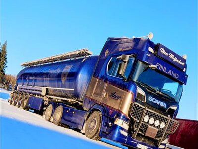Tekno Tekno Scania Next Gen S-serie met 4-assige silo oplegger ANNE TRANSPORT