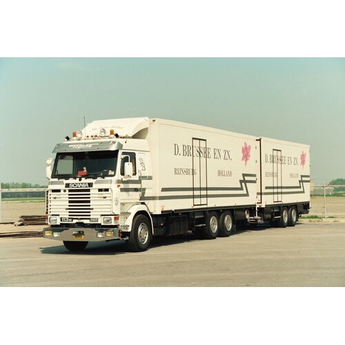 Tekno Tekno Scania 113M 6x2 riged truck with 2-axle trailer D. BRUSSEE EN ZN.