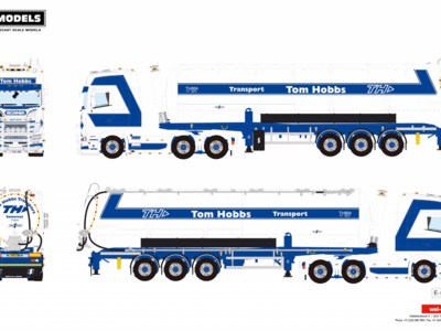 WSI WSI Scania S770 6x2 with 3-axle silo trailer TOM HOBBS