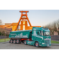 WSI DAF XG  4x2  with 3-axle non steering tipper trailer SAUERBAUM