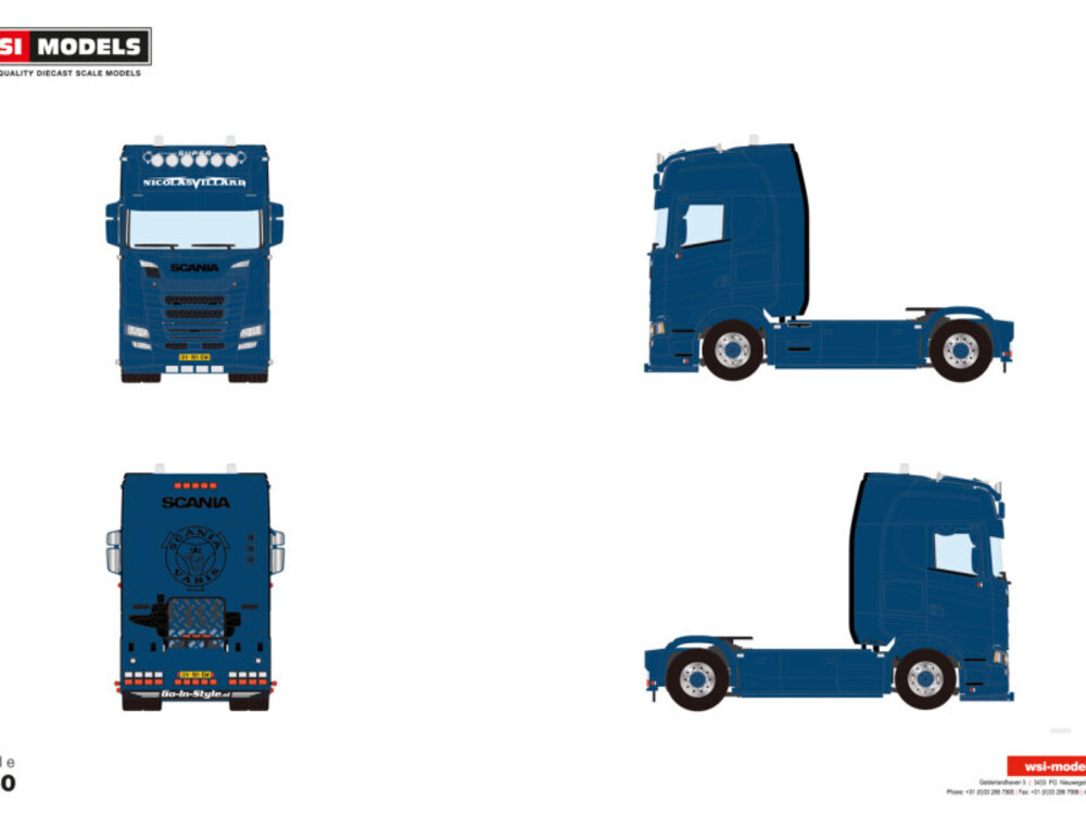 WSI WSI Scania S Highline 4x2 NICOLAS VILLARD