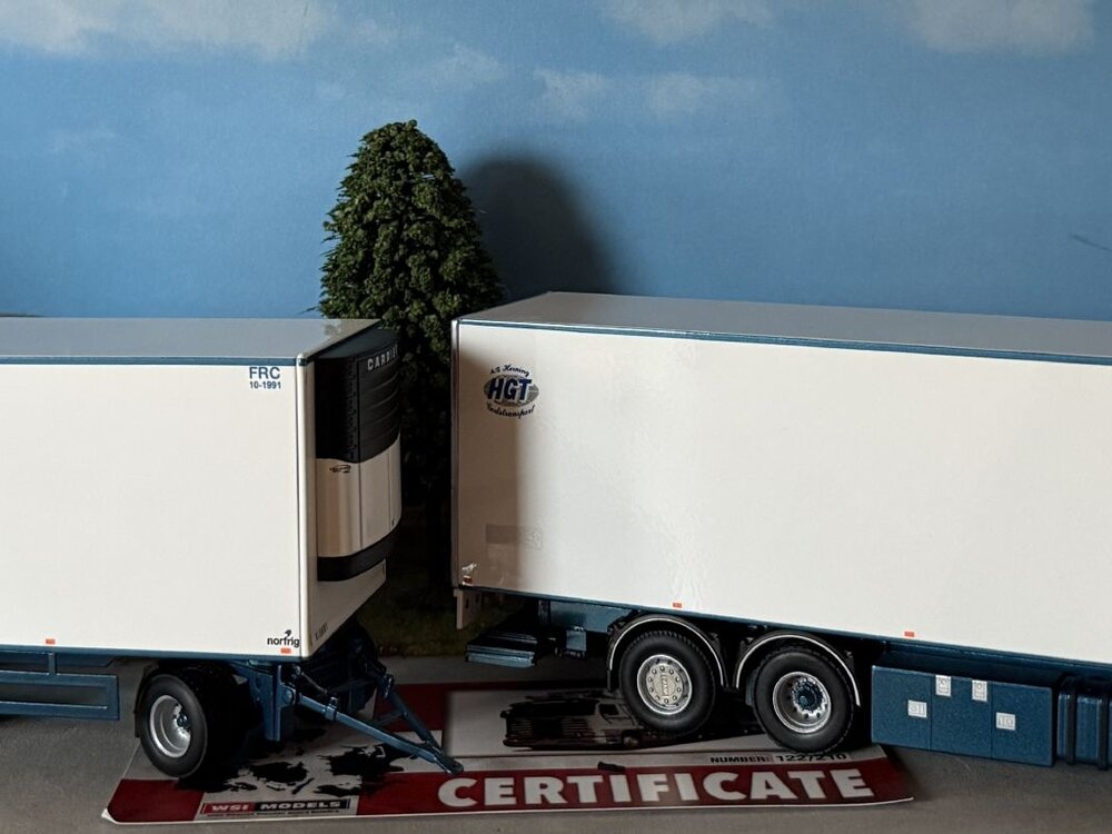WSI WSI Scania 143M streamline motorwagen met 3-as aanhanger HGT