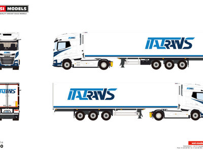 WSI WSI DAF XG+ 4x2 met  3-assige koeloplegger ITALTRANS SPA