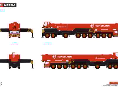 WSI WSI Liebherr LTM 1750-9.1 Mobile crane PEINEMANN 1:87