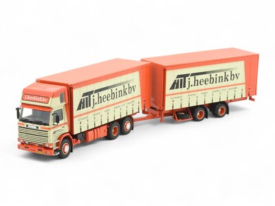 Tekno Tekno Scania 112M Topsleeper Rigid truck with trailer HEEBINK