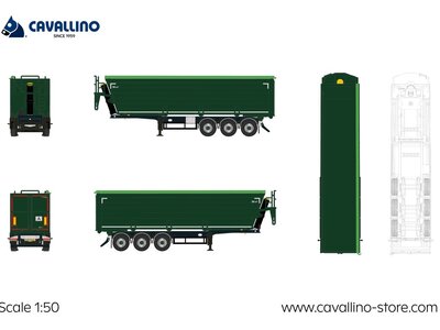 Cavallino Cavallino 3-axle tipper trailer HOEKSTRA