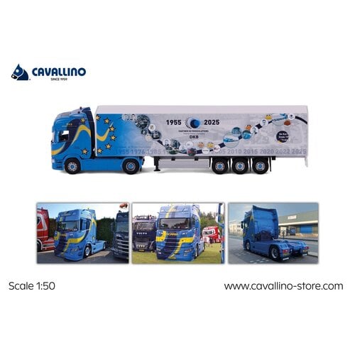 Cavallino Cavallino Scania R Highline  with 3-axle boxtrailer DKB FOODSOLUTIONS