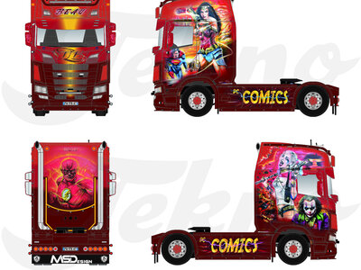 Tekno Tekno Scania Next Gen S-serie Highline BEAU D.C. COMICS
