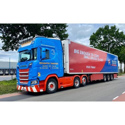 WSI WSI Scania S770 6x2 with 3-axle reefer trailer BROUGHTON TRANSPORT ENGLAND