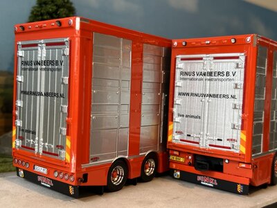 IMC IMC Scania S High roof boxed truck with livestock trailer RINUS VAN BEERS