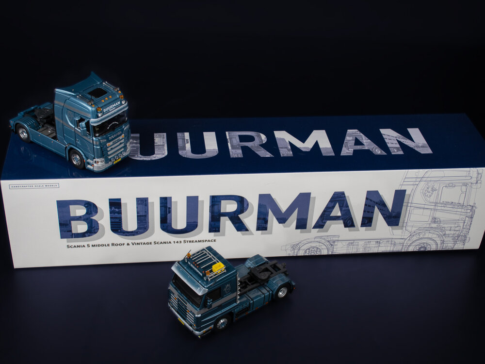 IMC IMC Scania model set Scania 143M streamline & Scania S High roof BUURMAN model set