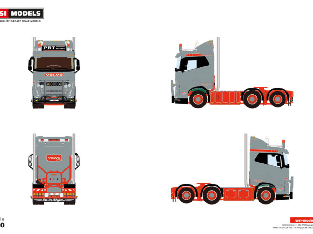WSI WSI Volvo FH5 Sleeper Cab 6x2 PBT Belgium